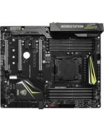 X99A WORKSTATION MSI Socket LGA 2011-3 Intel X99 Chipset Core i7 Extreme Edition Processors Support DDR4 8x DIMM 10x SATA 6.0Gb/s ATX Motherboard (Refurbished)