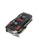 90YV0621-M0NA00 ASUS R9280-DC2-3GD5 AMD Radeon R9 280 3GB GDDR5 384-Bit HDMI / DisplayPort / Dual DVI-I / DVI-D / PCI Express 3.0 Video Graphics Card