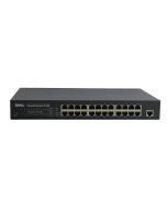 3N437 Dell PowerConnect 2124 24-Ports Fast 10/100BaseT + 1-Port 10/100/1000BaseT Ethernet Network Switch (Refurbished)