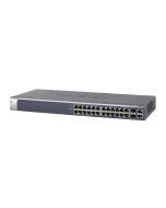 FSM726E-100NAS NetGear NetGrear ProSafe Entry Level 24-Ports Fast Ethernet 10/100 Mbps Layer 2 Managed Switch (Refurbished)