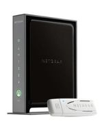 WNB2100-100NAS NetGear 4-Port 10/100Mbps Wireless N300 Router with USB Adapter Kit (Refurbished)