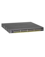 GS748TPS100EUS NetGear ProSafe 48-Ports 10/100/1000Mbps Gigabit Ethernet Smart Stackable PoE Switch with 4 x SFP Ports (Refurbished)