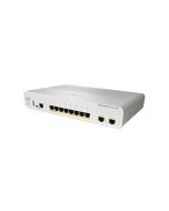 WS-C2960CPD-8TT-L Cisco Catalyst 2960C 8-Ports 10/100/1000Base-T RJ-45 PoE+ USB Manageable Layer2 Desktop, Rack-mountable and Wall Mountable Switch with 2x Gigabit Ethernet Uplink Ports (Refurbished)