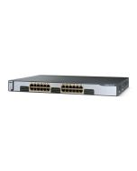 WS-C3750G-24TS-E Cisco Catalyst 3750 24-Ports 10/100/1000T RJ-45 Manageable Layer3 Rack Mountable 1U and Stackable Switch (Refurbished)