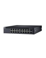 VV0RJ Dell X1018 16-Ports SFP 10/100/1000Base-T PoE+ Manageable Layer 2 Rack-mountable 1U Gigabit Ethernet Switch (Refurbished)