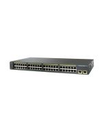 WS-C2960-48TT-L Cisco Catalyst 2960 48-Ports 10Base-T Rj-45 Manageable Layer2 Rack-mountable Swith with 2x Gigabit Ethernet Uplink Ports (Refurbished)