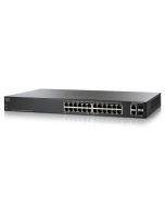 SLM224PT-EU Cisco 24-Ports 10/100Base-TX 12x RJ-45 Ports and 12x RJ-45 PoE Ports Manageable Layer2 Desktop Ethernet Switch with 2x Gigabit Ethernet Uplink and 2x Shared SFP Slots (Refurbished)