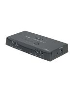 F1D201 Belkin 2-Port Reverse KVM Switch 2 x 1 2 x mini-DIN (PS/2) , 2 x mini-DIN (PS/2) , 2 x HD-15 (Refurbished)