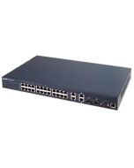 ES-3124 Zyxel 4-Ports SFP+ Layer 2+ Fast Ethernet Managed Switch 24 x 10/100Base-TX LAN 2 x 1000Base-T (Refurbished)
