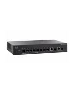 SG350-10SFP-K9 Cisco 250 Series 8-Ports SFP 10/100/1000Base-T PoE+ Manageable Layer 3 Rack-mountable 1U Gigabit Ethernet Switch (Refurbished)