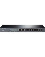 TL-SG2424 Tp-Link 24-Ports Gigabit Smart Switch with 4 Combo SFP Slots 20-Ports Manageable 24 x RJ-45 4 x Expansion Slots 10/100/1000Base-T Desktop, Rack-mountable (Refurbished)