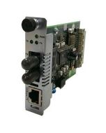 CRMFE1015-200 Transition 100Base-TX (RJ-45) to 100Base-FX 1310 NM Single-Mode (SC) 40 Kilometers/24.9 Miles for Fast Ethernet Slide-In-Module Media Converter