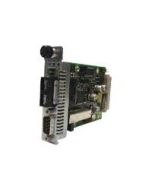 CRS2F3111-100 Transition DB-9 to 1300 NM Multi-Mode (ST) 2 Kilometers/1.2 Miles for RS232 with Remote Management Point System Slide-In-Module Media Converter
