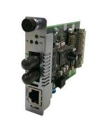 CRMFE1013-200 Transition 100Base-TX (RJ-45) to 100Base-FX 1300 NM Multi-Mode (SC) 2 Kilometers/1.2 Miles for Fast Ethernet Slide-In-Module Media Converter