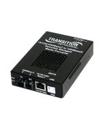 SBFFG1313-100 Transition 1000Base-SX 850 NM Multi-Mode (SC) 220 m/722 ft to 1000Base-SX 850 NM Multi-Mode (SC) 220 m/722 ft for OAM / IP-Based 1000 Bridging Stand-Alone Media Converter