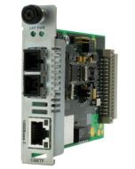 CGETF1024-110 Transition 1000Base-T (RJ-45) to 1000Base-SX 1300 NM Extended Multi-Mode Duplex (SC) 2 Kilometers/1.2 Miles for Gigabit Ethernet Point System Slide-In-Module Media Converter
