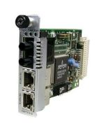 CBFTF1014-140 Transition 4x 10/100Base-TX (RJ-45) to 2x 100Base-FX 1310 NM Single-Mode (SC) 20 Kilometers/12.4 Miles for 10/100 Bridging Slide-in-Module Media Converter