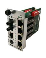 C4TEF1035-110 Transition 4 x T1/E1 1550 NM Single-Mode 120 Kilometers/74.6 Miles to (RJ-48) 1.5 Kilometers/0.9 Miles Plus 10/100Base-TX (RJ-45) for Point System Slide-in-Module Media Converter