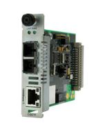 CGETF1029-110 Transition 1000Base-T (RJ45) to 1000Base-LX 1310 NM TX/1550 NM RX Single Fiber Single-Mode SC 20 Kilometers/12.4 Miles for Gigabit Ethernet Point System Slide-In-Module Media Converters