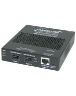 SGPOE1040-110 Transition 10/100/1000Base-T (RJ-45) to 100/1000Base-X SFP Slots for Power-Over-Ethernet PSE Media Converter