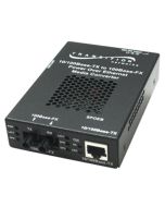 SPOEB1013-100 Transition Networks POE Twisted Pair to Fiber Media Converter 1 x RJ-45 1 x SC Duplex 10/100Base-TX 100Base-FX