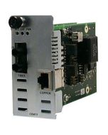 CEMTF1011-100 Transition Twisted Pair (RJ-45) 5 Kilometers/3.1 Miles to 1300 NM Multi-Mode (ST) 2 Kilometers/1.2 Miles for E&M 2/4-wire Point System Slide-In-Module Media Converter