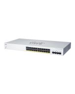 CBS220-24P-4G-NA Cisco Business CBS220-24P-4G Ethernet Switch - 24 Ports - Manageable - 2 Layer Supported - Modular - 4 SFP Slots - 30.40 W Power Consumption - 195 W PoE Budget - Optical Fiber, Twisted Pair - PoE  (Refurbished)