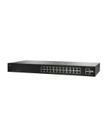 SF102-24-UK Cisco Unmanaged Rack-Mount Switch - 24 Ports - Fast Ethernet - 10/100Base-TX - 2 Layer Supported - 2 SFP Slots - Power Supply -  (Refurbished)