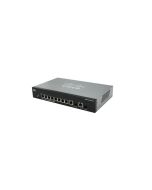 SG300-10MPP-K9-NA Cisco Small Business SG300-10MPP 8-Ports 10/100/1000 PoE+ Gigabit Ethernet Switch with 2x Combo Gigabit SFP Ports (Refurbished)