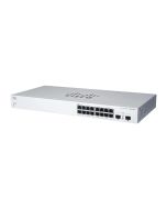 CBS220-16P-2G-NA Cisco Business CBS220-16P-2G Ethernet Switch - 16 Ports - Manageable - 2 Layer Supported - Modular - 2 SFP Slots - 18.30 W Power Consumption - 130 W PoE Budget - Optical Fiber, Twisted Pair - PoE  (Refurbished)