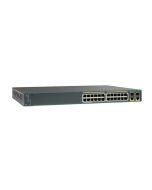WSC296024PCLN Cisco Catalyst 2960 24-Ports 10/100 Poe + 2 T/SFP Switch (Refurbished)