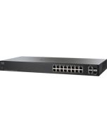 SLM2016T-NA-RF Cisco SG200-18 18-Ports 10/100/1000Base-T RJ-45 Manageable Layer2 Desktop Smart Switch with 2x Gigabit Ethernet Uplink ports and 2x SFP Ports (Refurbished)