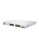 CBS220-24T-4G-NA Cisco Business CBS220-24T-4G Ethernet Switch - 24 Ports - Manageable - 2 Layer Supported - Modular - 4 SFP Slots - 18 W Power Consumption - Optical Fiber, Twisted Pair - 3 Year Limited  (Refurbished)