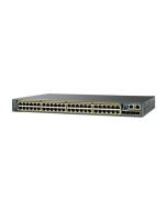 WSC2960S48TSSN Cisco Catalyst 2960s 48-Ports 10/100/1000Base-T RJ-45 Manageable Layer2 Rack-mountable 1U Switch with 4x SFP Ports (Refurbished)
