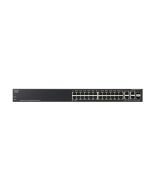 SRW2024-K9-A1 Cisco Linksys 24-Ports RJ-45 10/100/1000 Gigabit Ethernet WebView Managed Switch with 2x Shared SFP Ports (Refurbished)