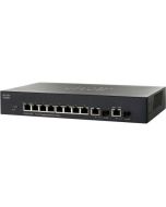 SG200-10FP-NA-RF Cisco Small Business Smart SG200-10FP 8-Ports RJ-45 10/100/1000 PoE Layer 2 Manageable Rack-mountable with 2 Combo Gigabit SFP Switch (Refurbished)