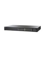 SF220-24-K9-UK Cisco SF220-24 24-Port 10/100 Smart Plus Switch - 24 Ports - Manageable - 10/100Base-TX, 10/100/1000Base-T, 1000Base-X - 2 Layer Supported - 2 SFP Slots - Desktop,  (Refurbished)