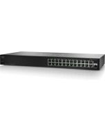 SG100-24-EU-RF Cisco SG100-24 22-Ports 10/100/1000Base-T Manageable Layer2 Rack-mountable Switch with 2x Shared SFP Slots (Refurbished)