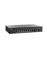 SG300-10PP-K9-AU Cisco SG300-10PP 10-Ports Gigabit PoE+ Managed Switch (Refurbished)