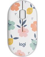 Logitech - M340 Limited Edition Wireless Ambidextrous Mouse with Silent Clicks - Flora