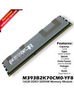 Samsung M393B2K70CM0-YF8 16GB PC3-8500 DDR3-1066MHz 4RX4 RDIMM ECC Memory RAM