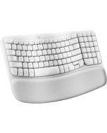 Logitech - Wave Keys for Mac Ergonomic Wireless Keyboard with Integrated Palm Rest