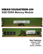 SK Hynix PC4-17000 PC4 2133P 8GB DDR4 2RX8 2133MHz Laptop Memory P1N52AA