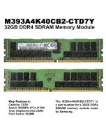 Samsung M393A4K40CB2-CTD7Y 32GB PC4-21300 DDR4-2666MHz 2Rx4 ECC Memory 2GVCR